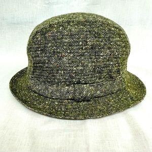 Vintage Gaeltarra David Hanna & Sons Wool tweed walking hat fedora unisex